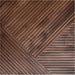Dark Brown Tangram Mosaic Solid Wood Wall Panel | GroovePanel® - The Panel Hub