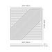 Panel dimensions diagram — Crossing Lines Solid Wood Wall Panels